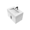 Castello Usa Nile 30-inch White Vanity Set with White Top and Black Handles CB-MC-30W-BL-2053-WH - alternate 1